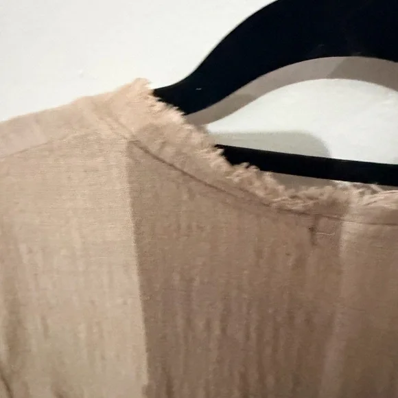 Elegant Beige Ruffle Tunic -renaissance, costume Boho - Picture 7 of 8